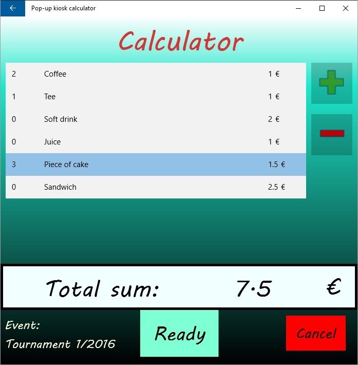 Calculator, first view