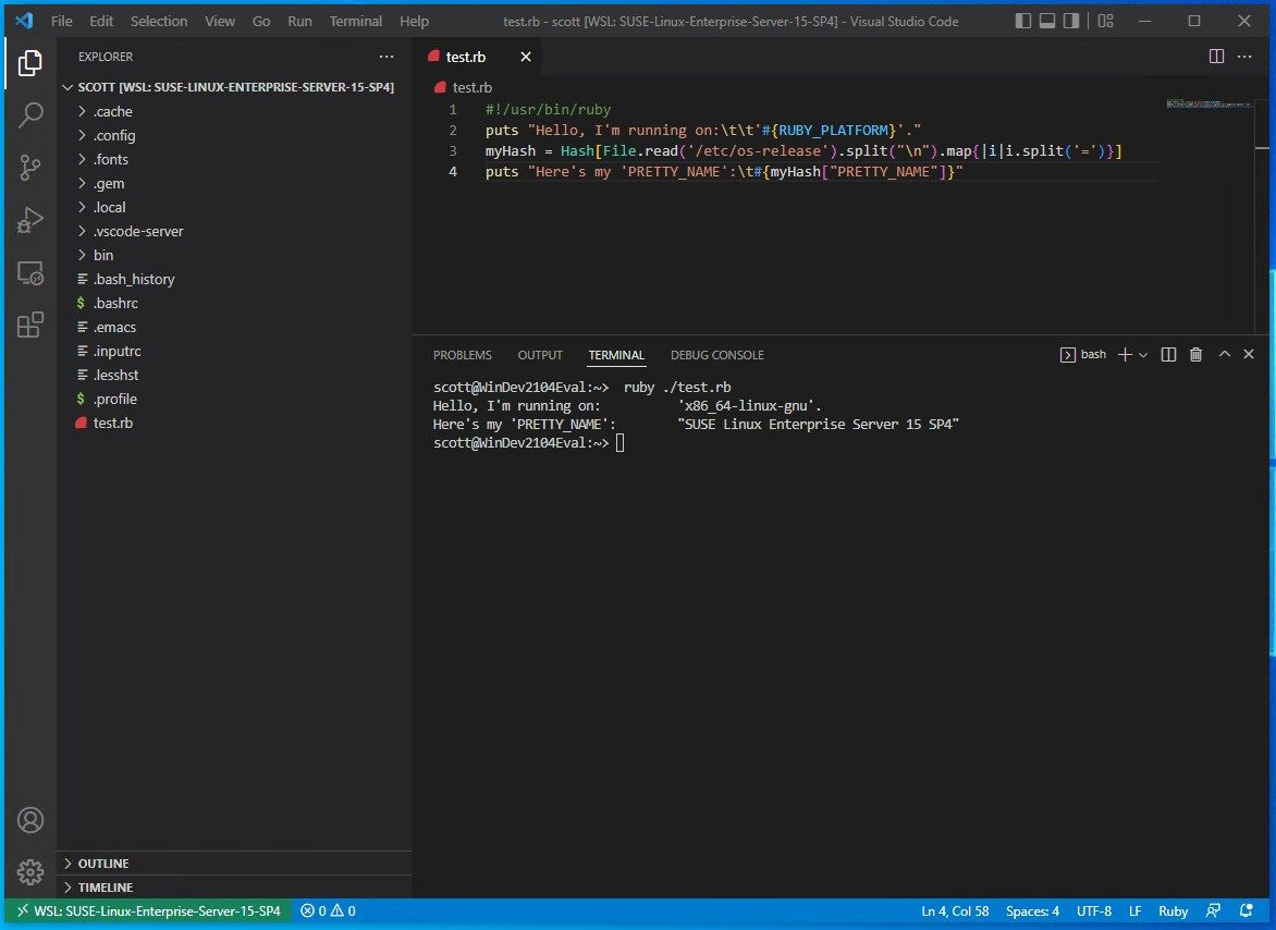Visual Studio Code integration for developers