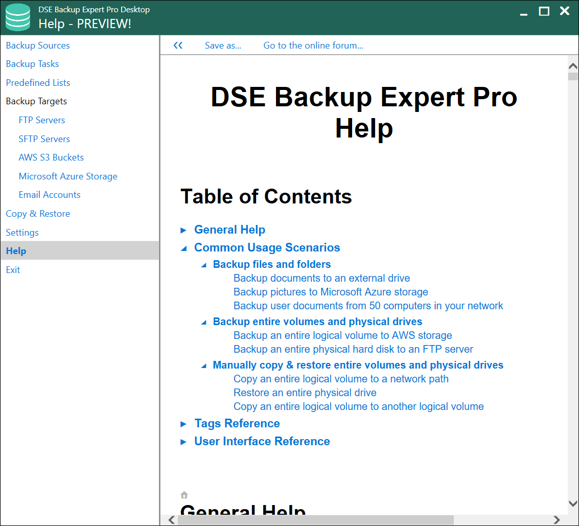 DSE Backup Expert Pro