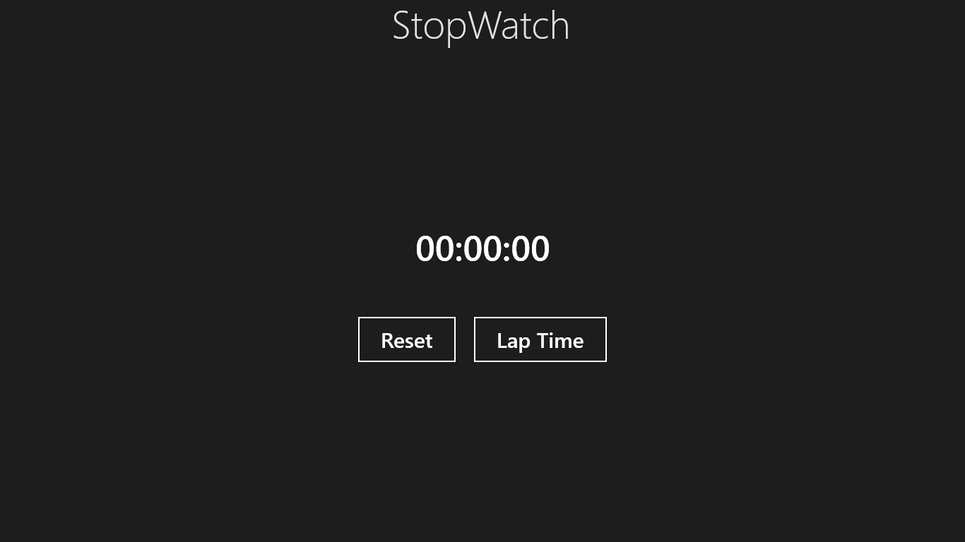 StopWatch - Home