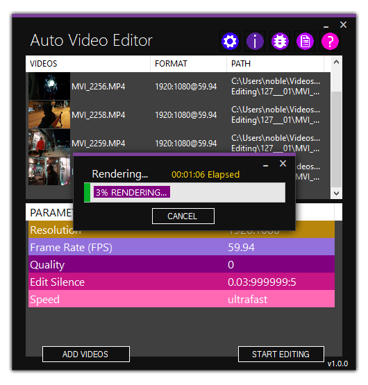 Auto Video Editor