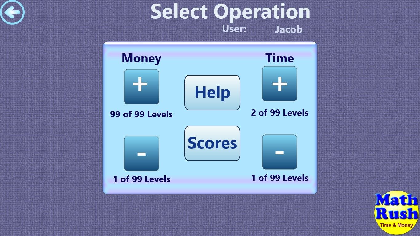 Select Operation Time/Money