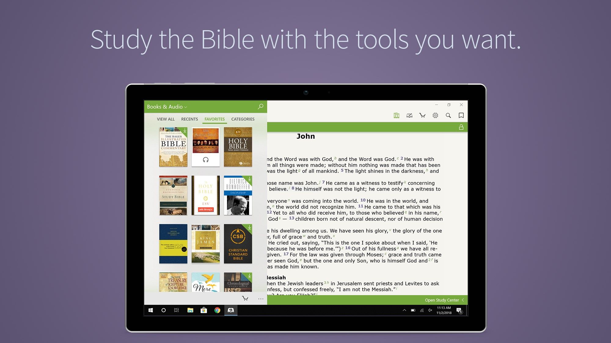 Study the Bible with the tools you want.