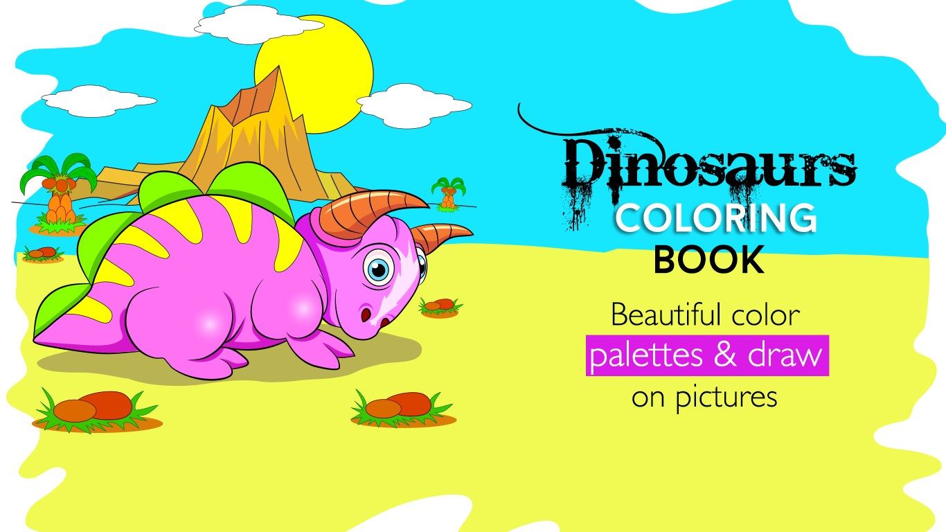 Dinosaurs Coloring Book For Adults and Kids