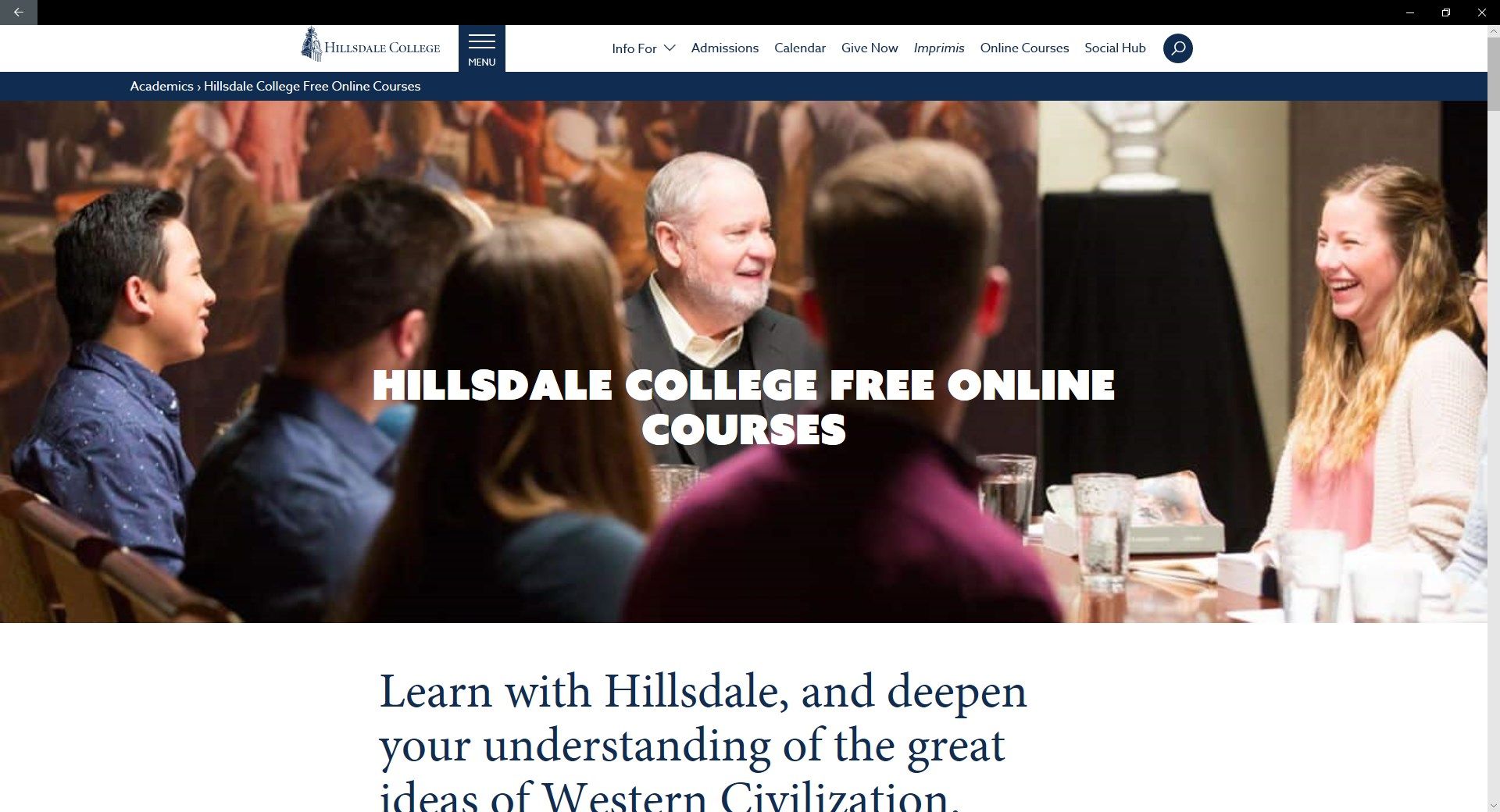 Hillsdale.edu