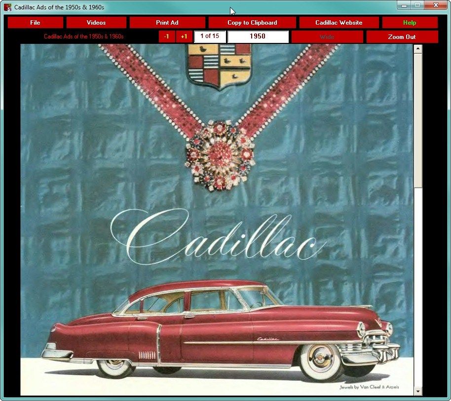 Cadillac Ads 1950-1969
