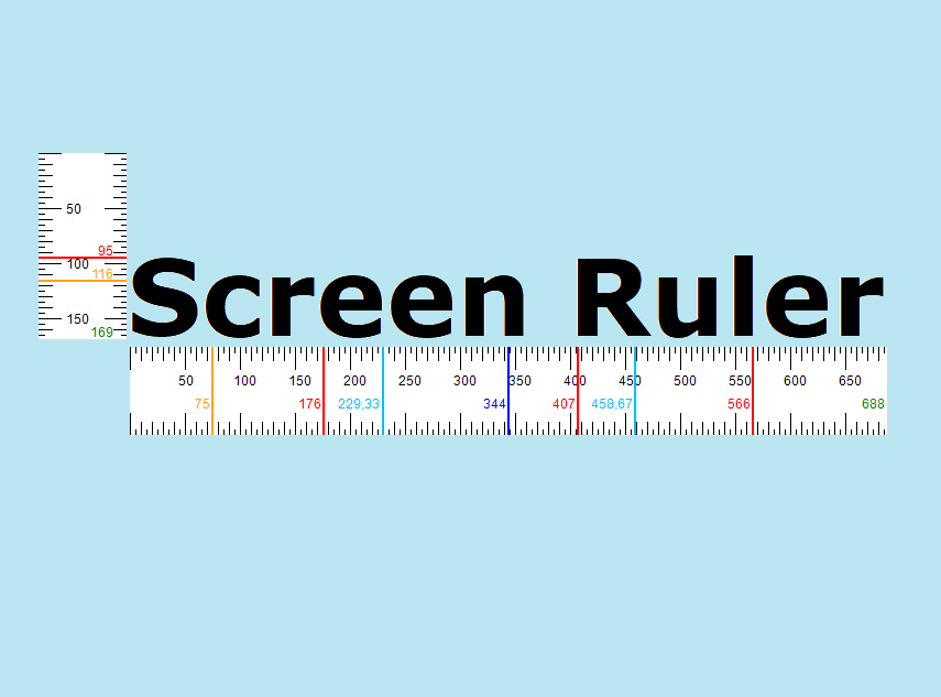 Pixel Ruler-- Measure Screen View