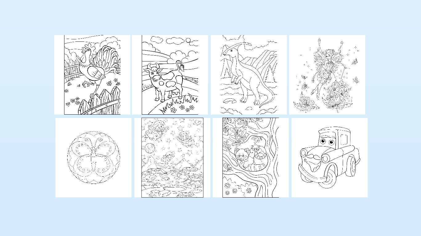 Zen: coloring pages for kids