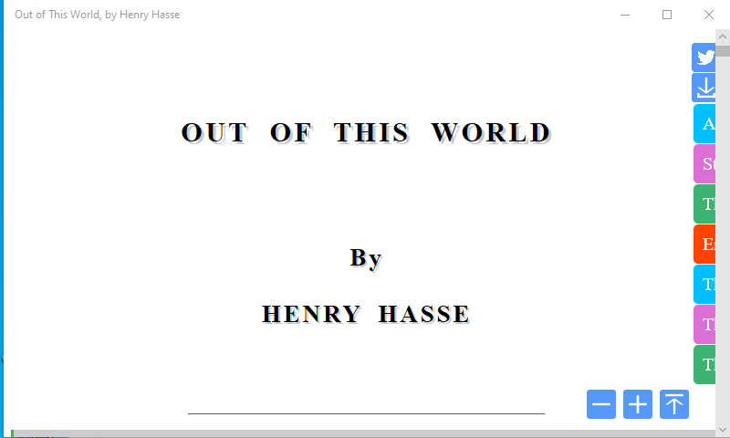 Out of This World by Henry Hasse