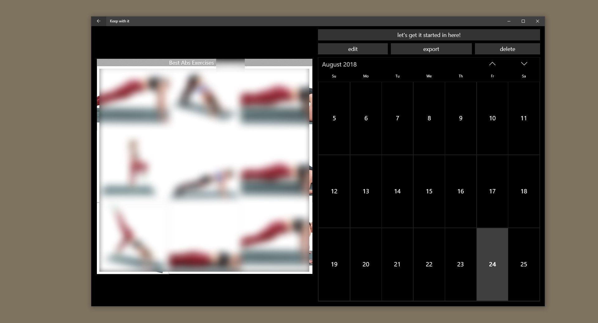 Track what you've done with a calendar, done for you automatically.