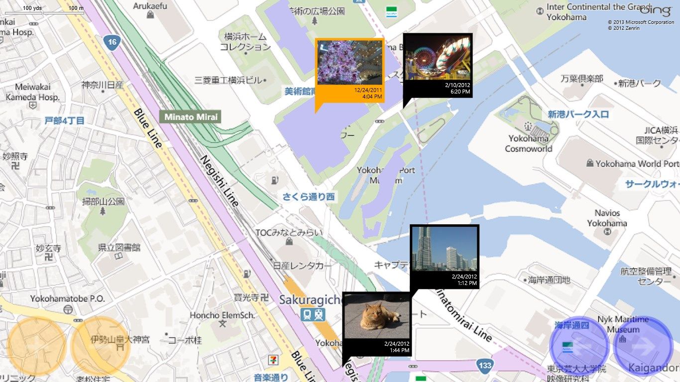 The image is displayed on the map.