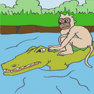 Monkey and the Crocodile