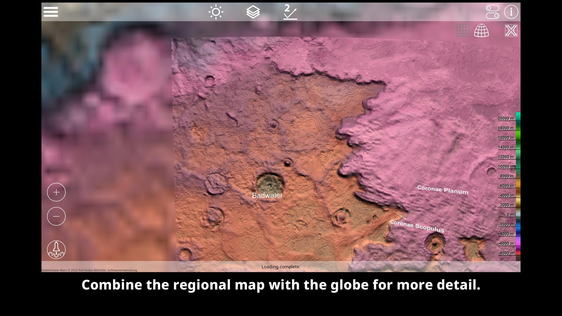 GlobeViewer Mars