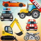Vehicles and Cars for Toddlers and Kids : play with trucks, tractors and toy cars ! FREE app