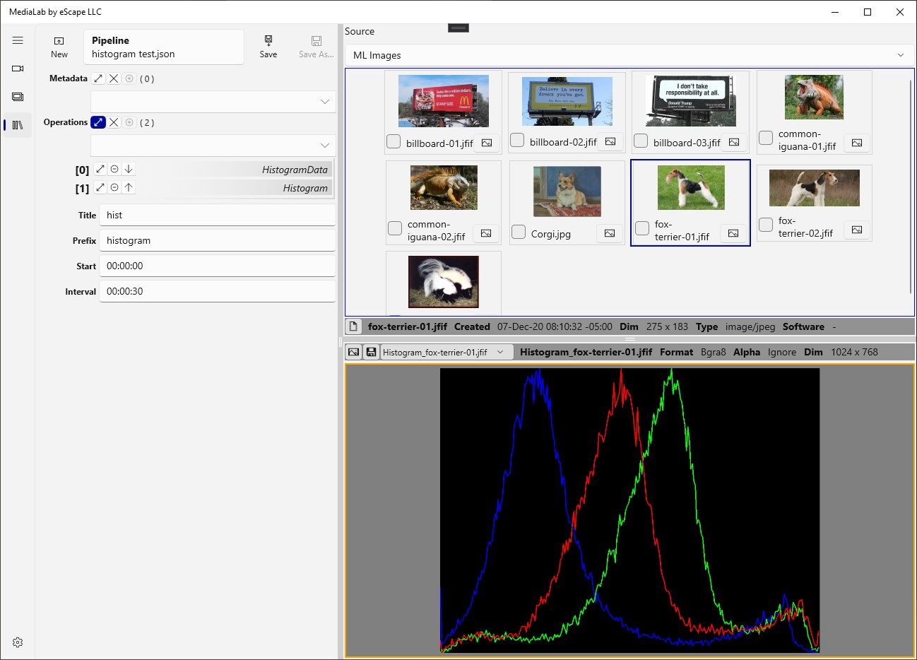 Package 15 new Histogram operations: Draw Histogram, Histogram Data, and Histogram Equalization.