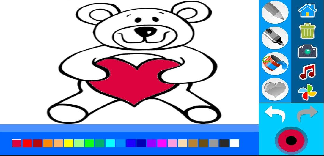 Little teddy coloring