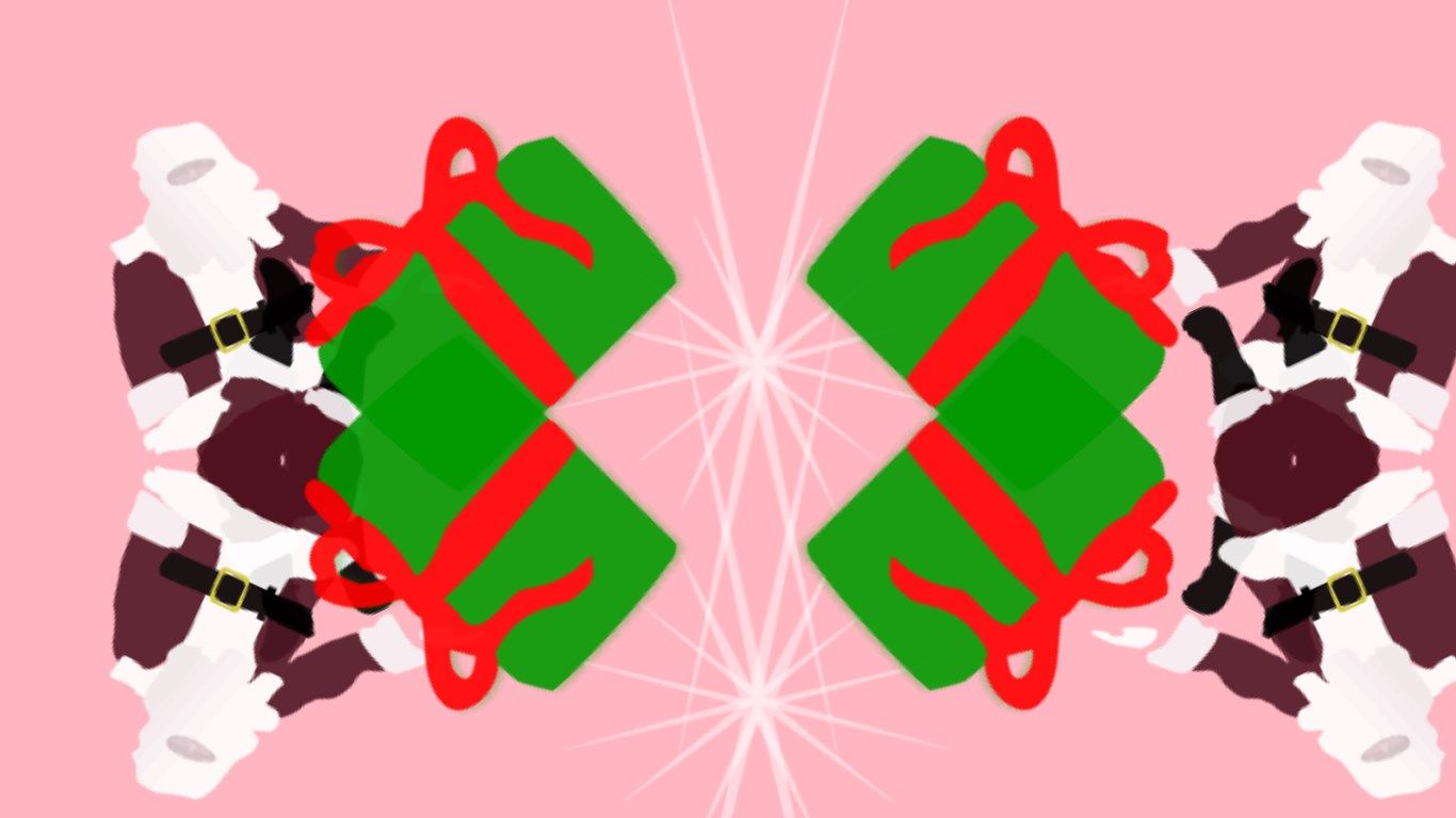 This animation happens to have a present from Santa in it.