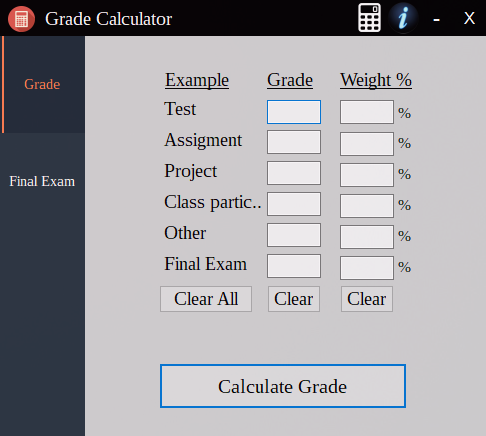 Grade Calculator +