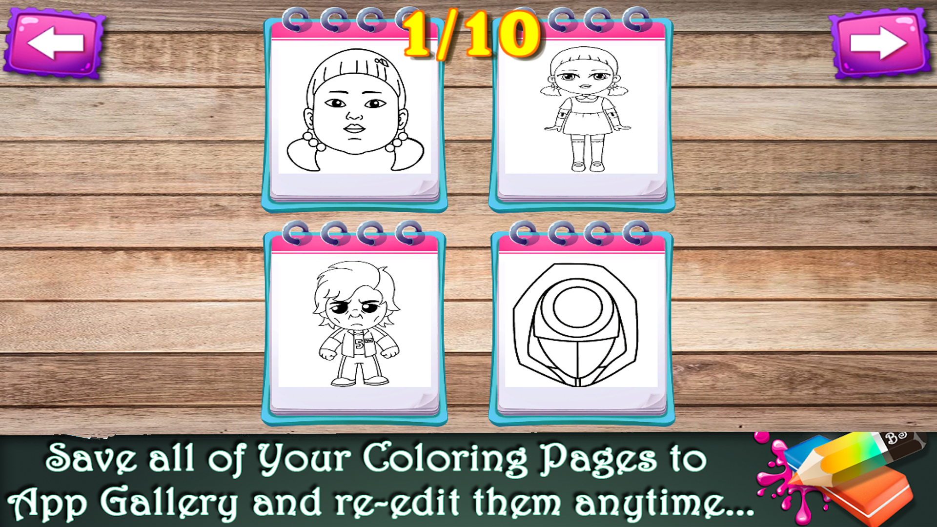 Squid Game - Coloring Book