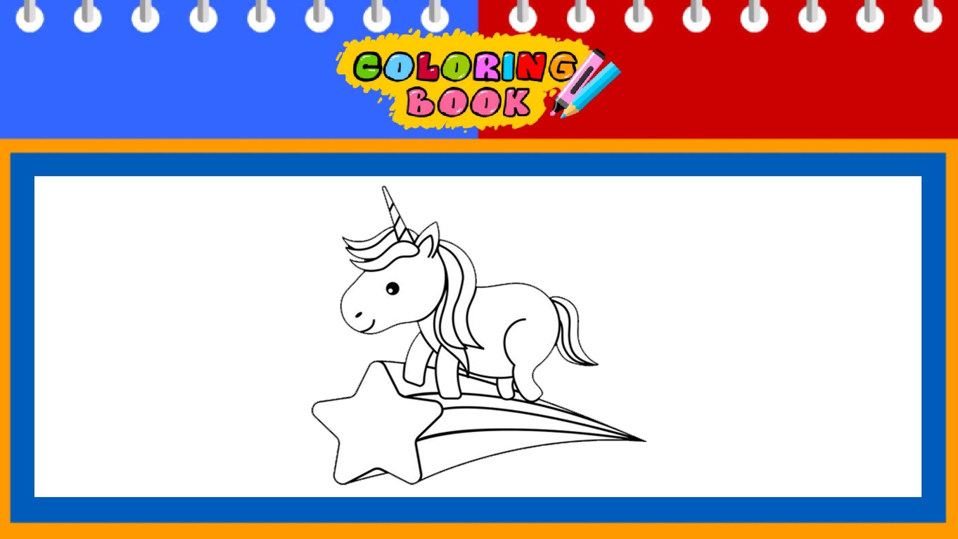 Unicorn Coloring Book Pages