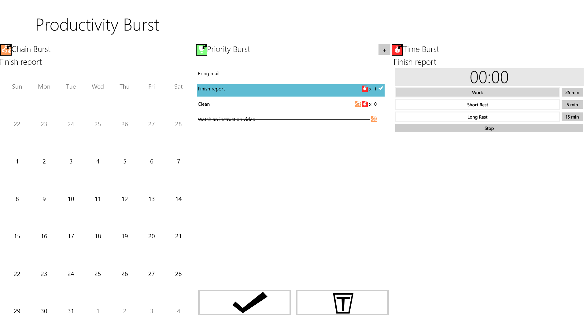 Productivity Burst provides everything you need to start being more efficient.