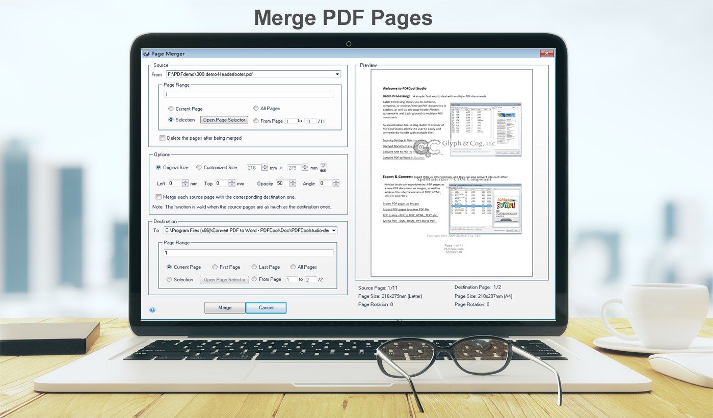 Merge PDF Pages