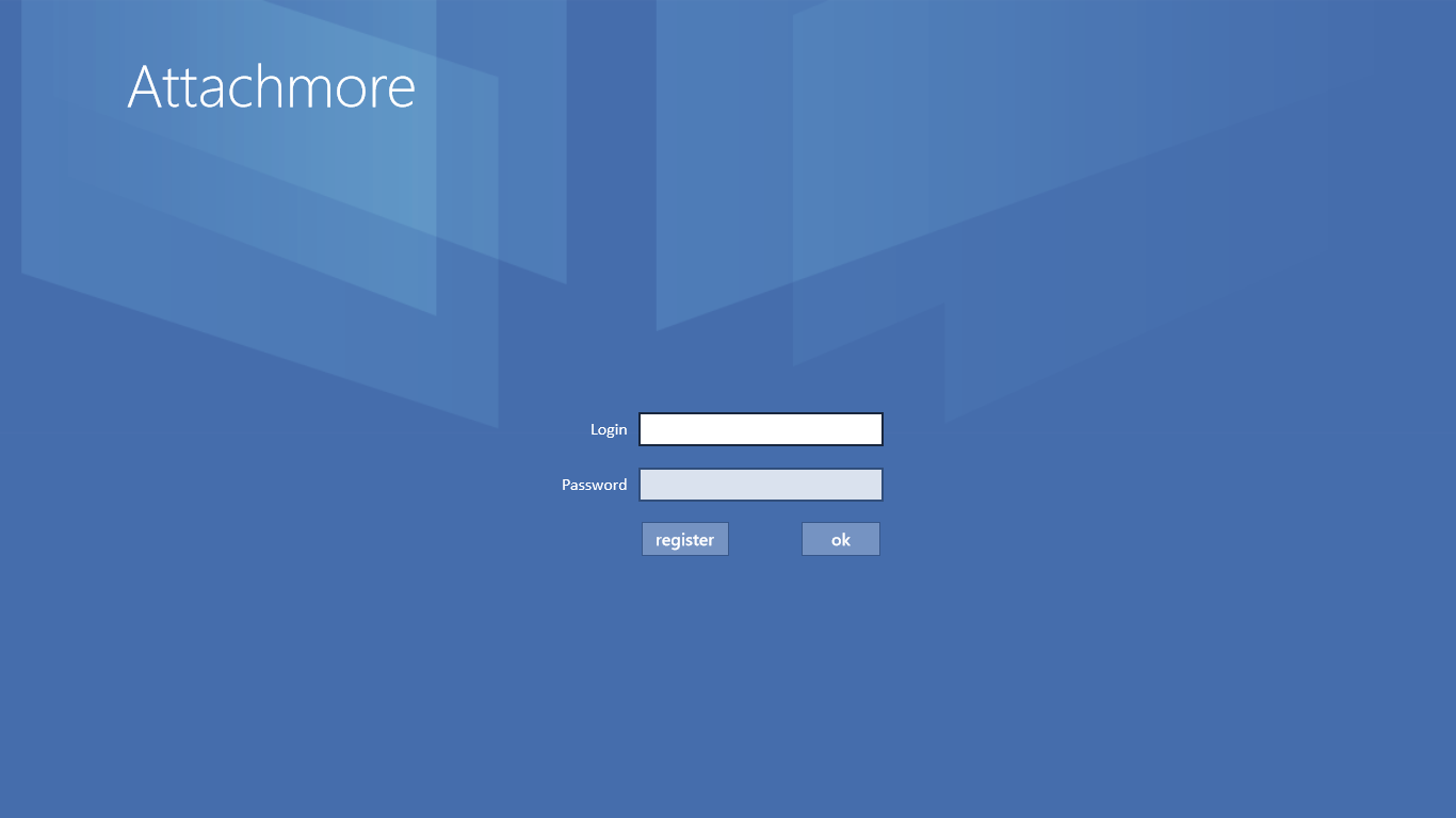 Login with existing Attachmore account or register