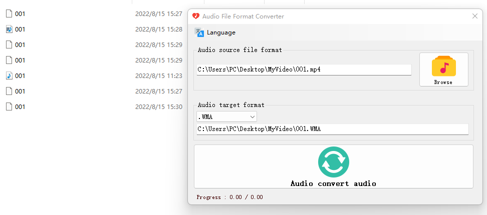 Audio File Format Converter-Convert any audio format