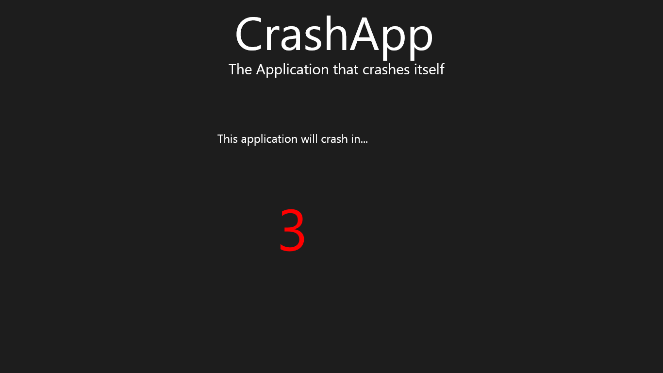 Hurry Up! Your app is going to crash just now!