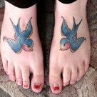 Tattoo Design Idea On Foot For Girls