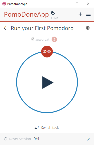 PomoDoneApp - Your Task List's Productivity Timer