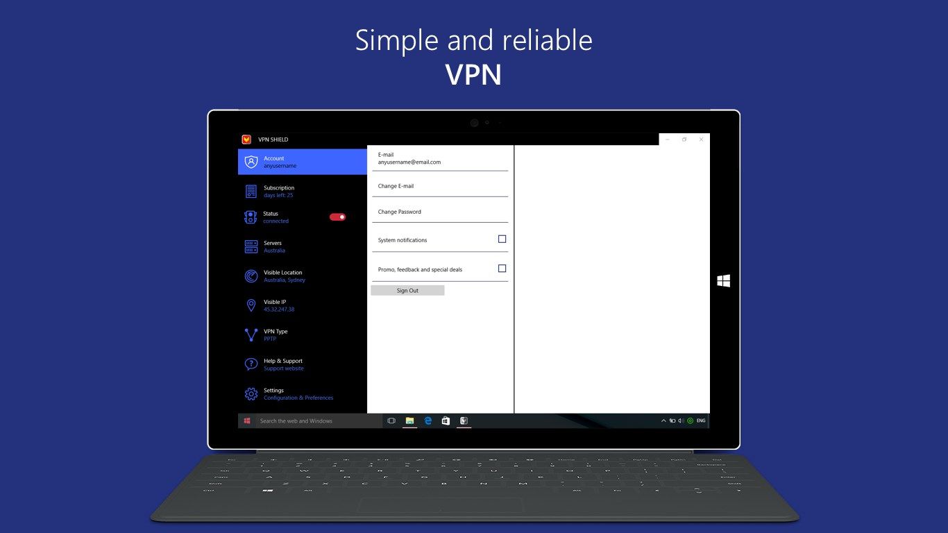 VPN Shield - Simple and Reliable App
