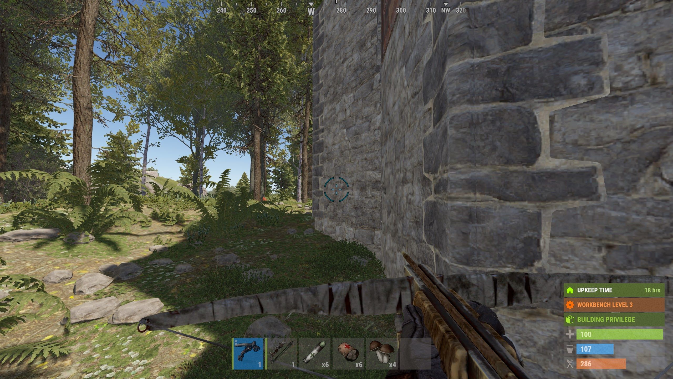 Example 2 - Custom crosshair with crossbow (in Rust PC game)