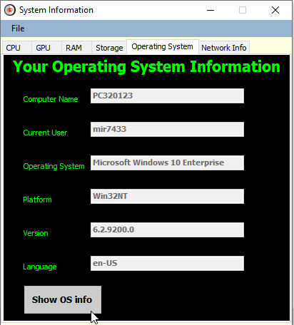 System Information Pro