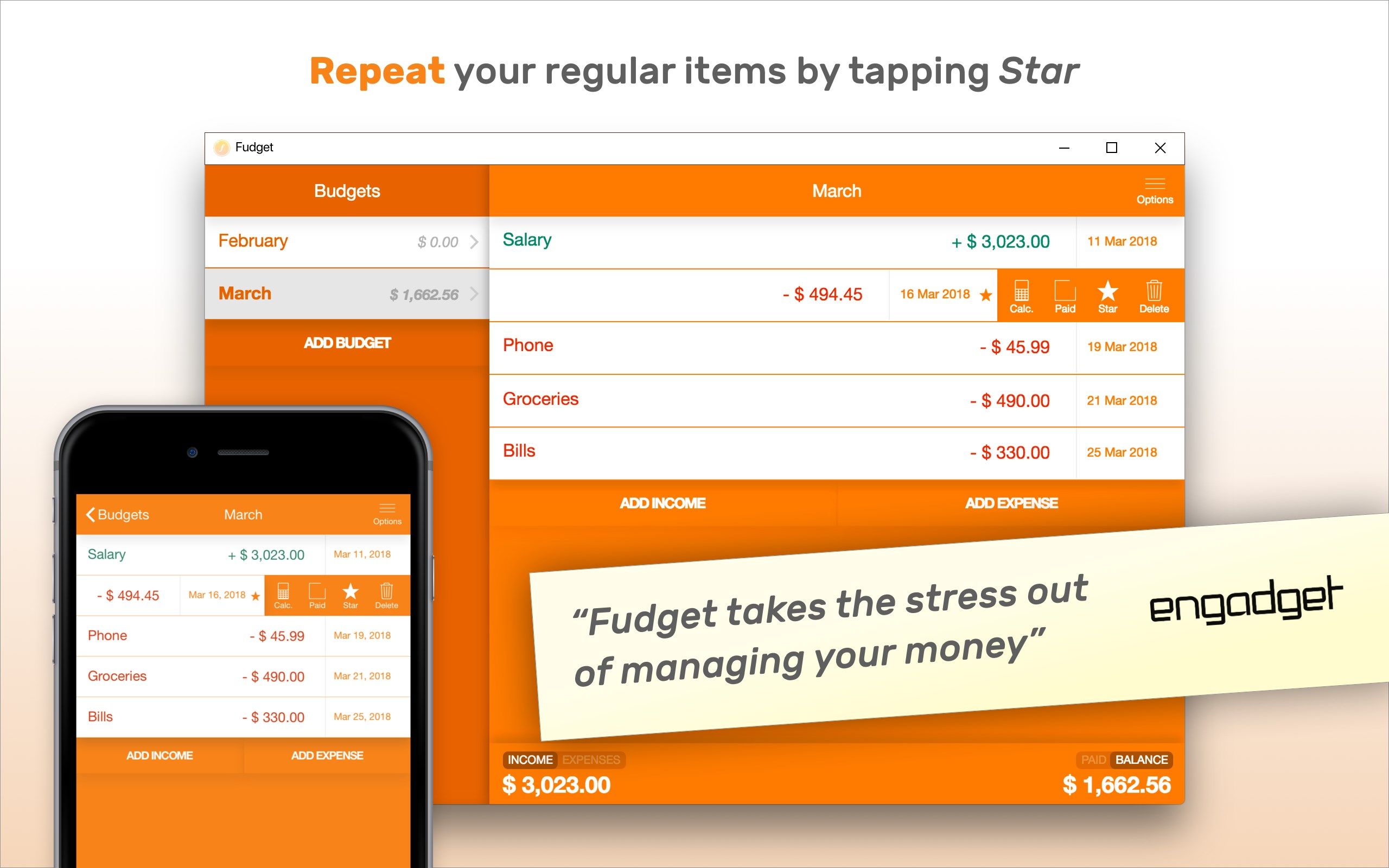 Fudget: budget planner & personal finance tracker