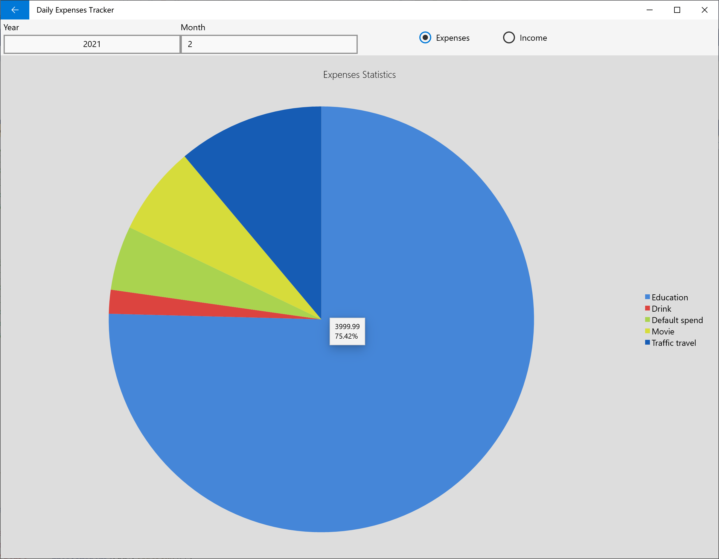 Daily Expenses Tracker - Income and Expense Management