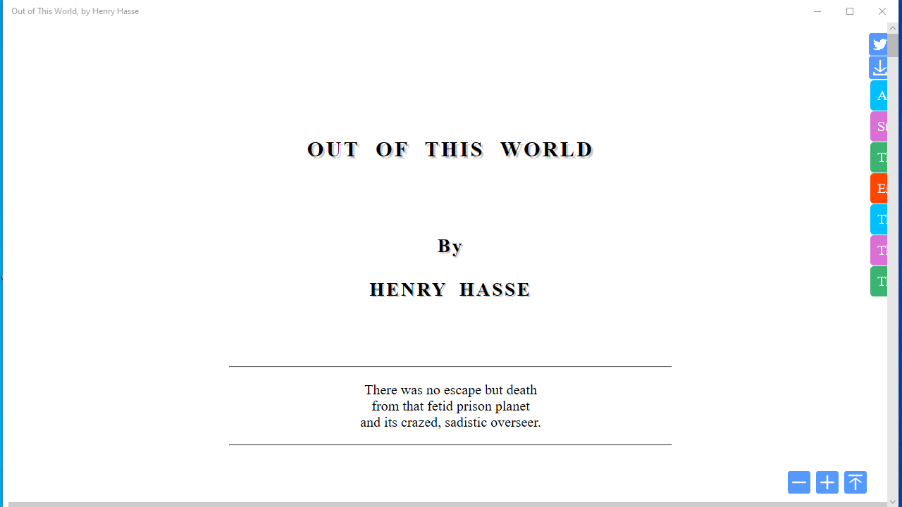 Out of This World by Henry Hasse