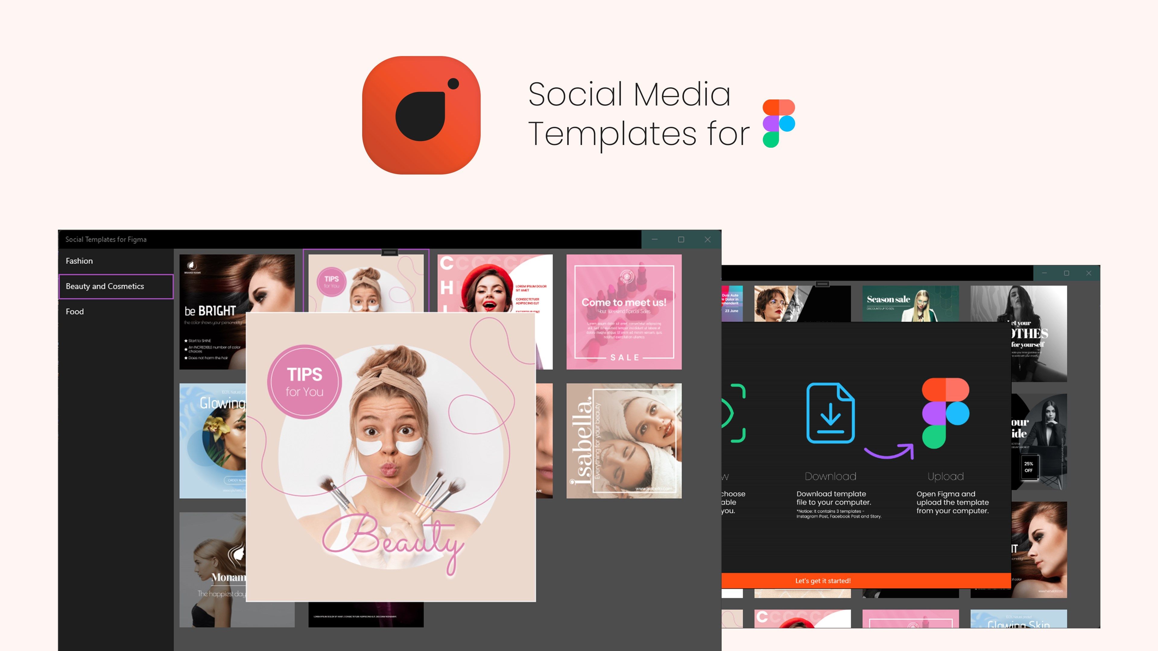 Easy to navigate and light application with 30+ templates.