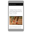 Best Tennis Guru APP (WEB)