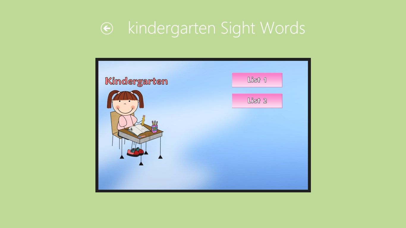 Kindergarten Sight Word Lists