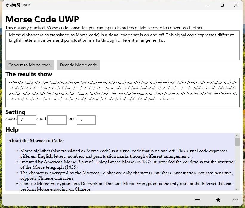 Morse Code UWP