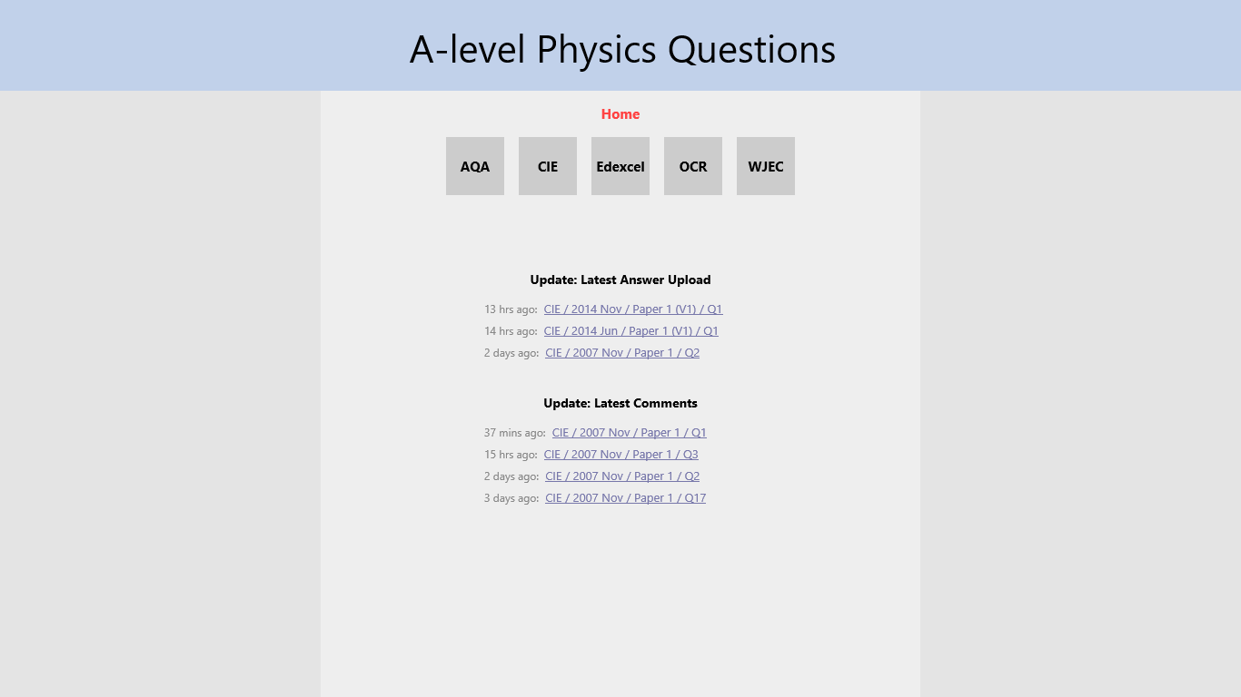 A-level Physics Questions