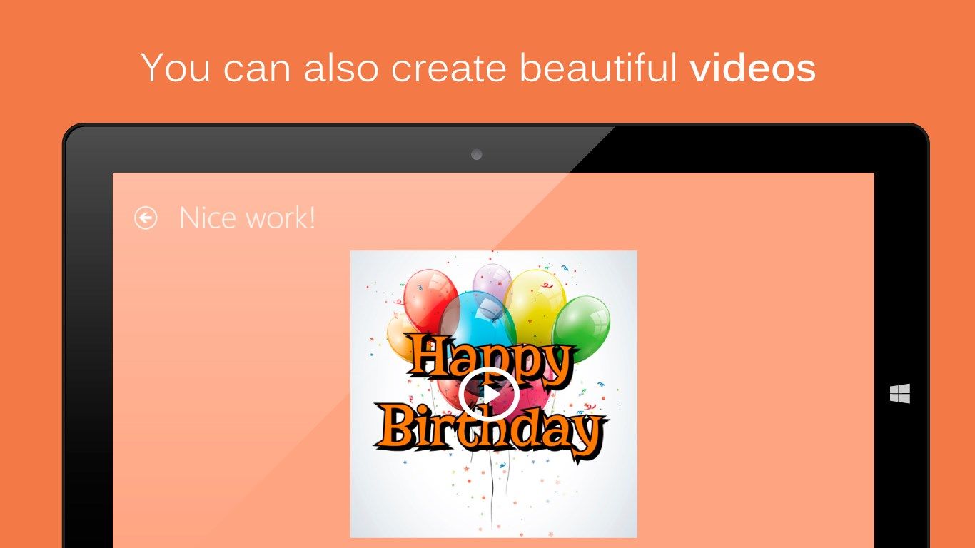 You can also create beautiful videos.