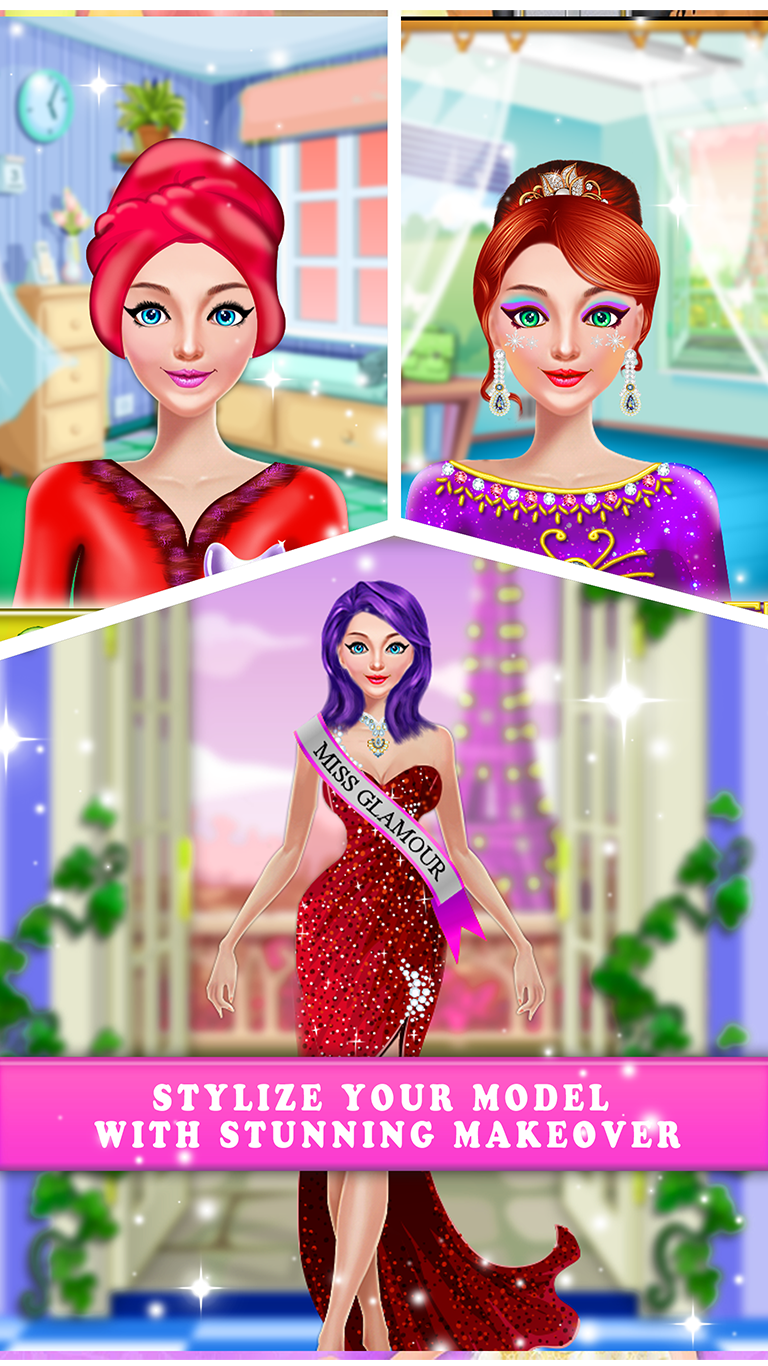 Princess Top Model Salon Makeover Game