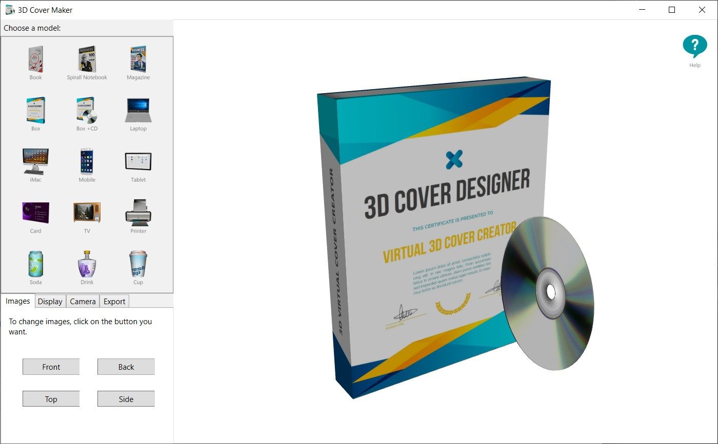 3D Cover Maker
