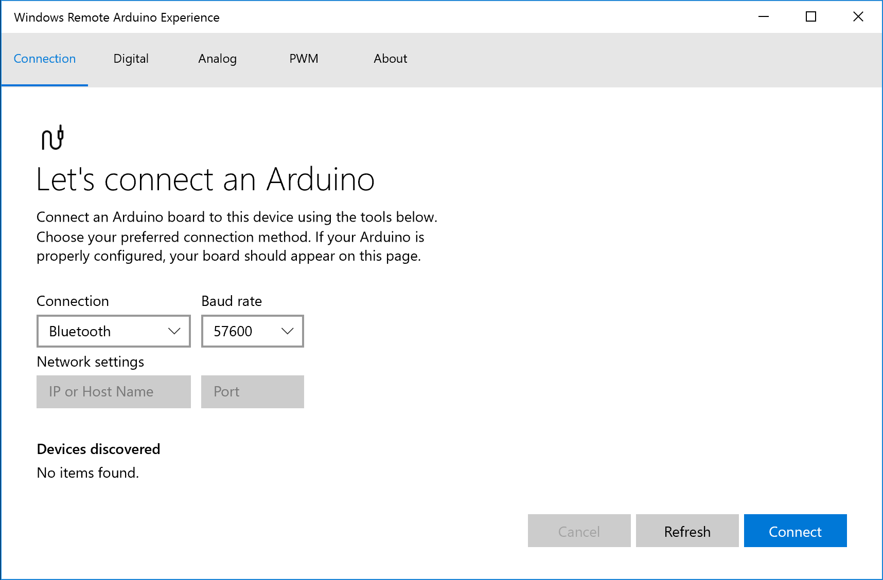 Windows Remote Arduino Experience