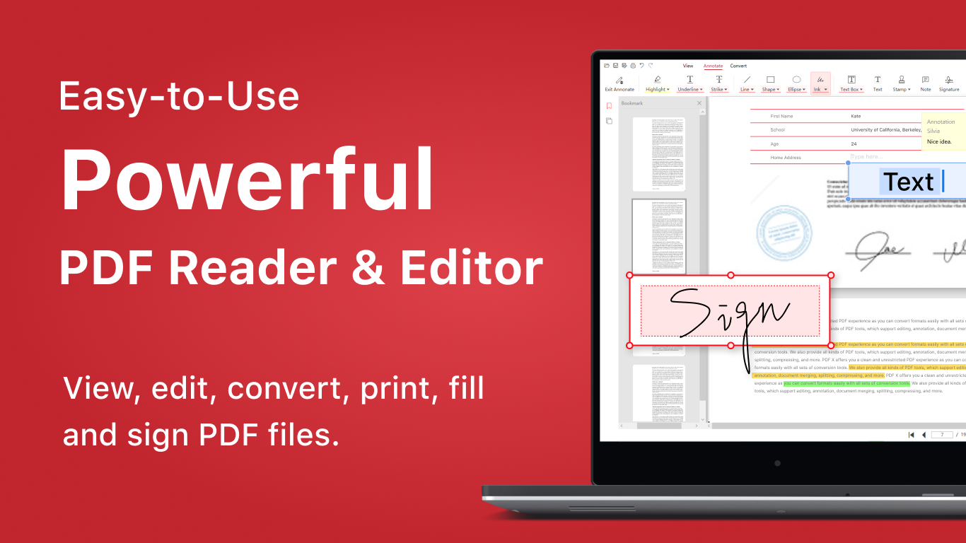 PDF X: PDF Editor & PDF Reader