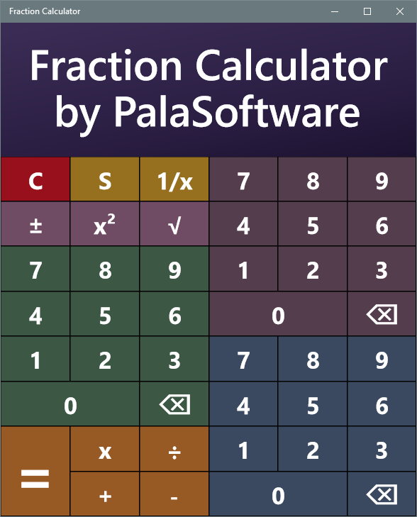 Fraction Calc by PalaSoftware