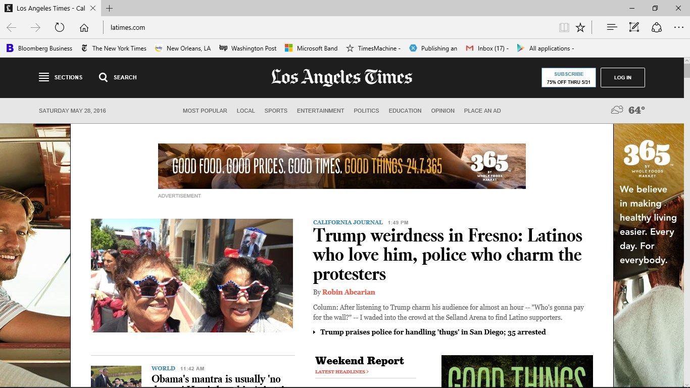 The Los Angeles Times has been chosen