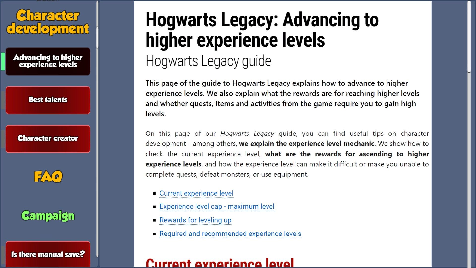 Guide For Hogwarts Legacy